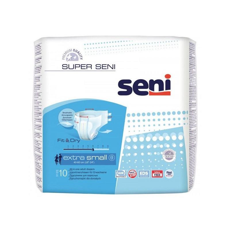 Scutece Super Seni air, Extra Small, Nr 0, 10 buc