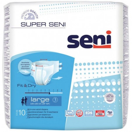 Scutece Super Seni Air Large Nr 3 10buc