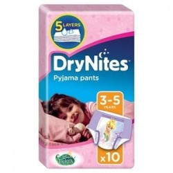 Huggies DryNites Chiloti absorbanti de unica folosinta pentru noapte fete 3 -5 ani