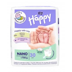 Scutece Happy Nano pentru bebelusi prematuri cu greutatea sub 700 grame