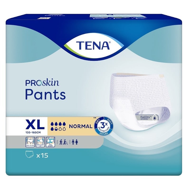 Chilot Tena Pants Normal ExtraLarge XL, 15 buc