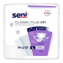 Scutece adulti Seni Classic Plus Air Large, L, 7 picaturi, 10 buc
