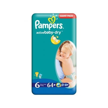 Scutece Pampers Active Baby Nr 6 64buc