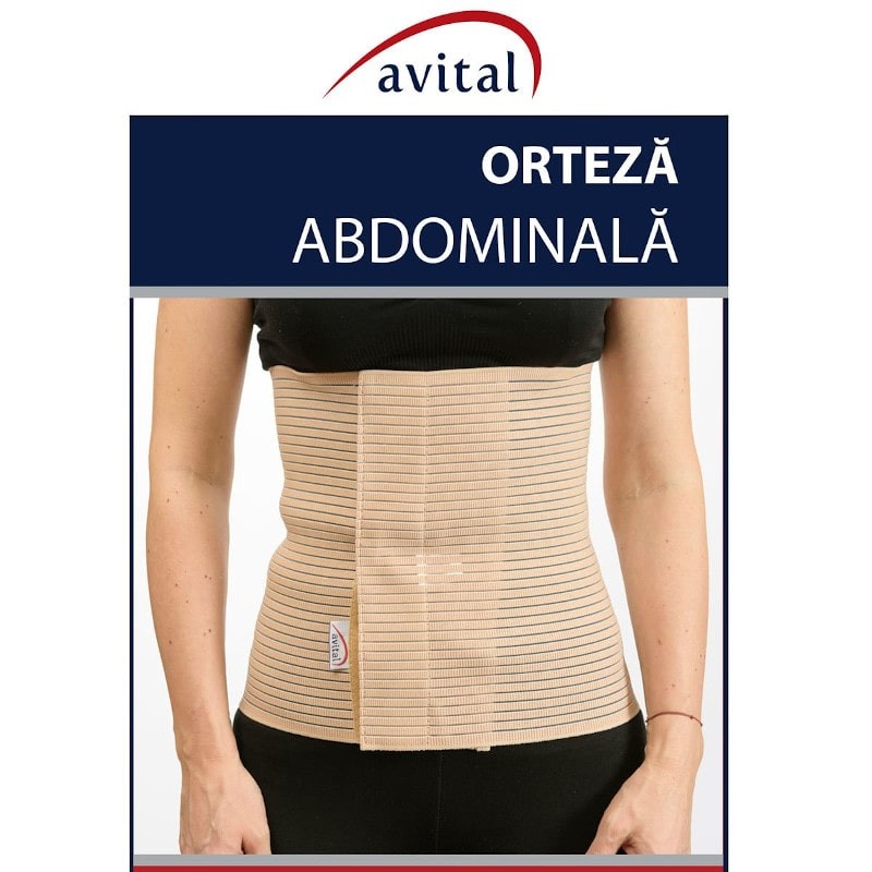 Orteza abdominala elastica Avital, VL-10008, latime 27 cm