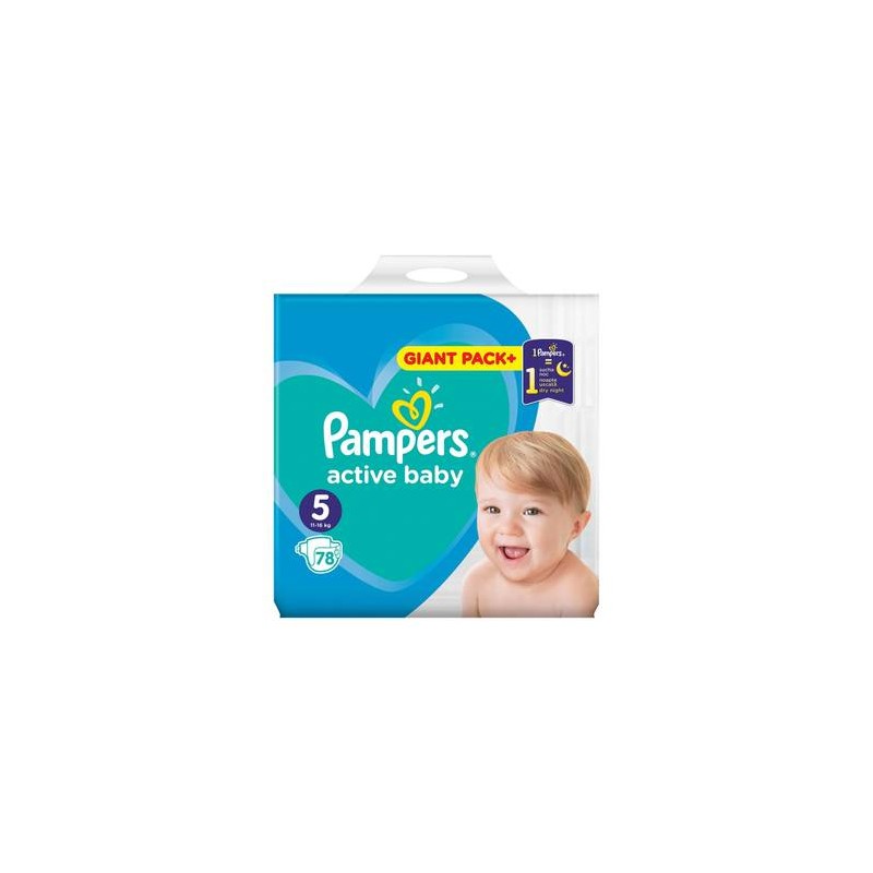 Scutece copii Pampers Active Baby Junior Nr 5, 64 bucati