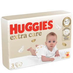 Scutece Huggies Extra Care Nr 3 (72buc) 6-10 kg