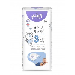 Scutece pentru copii Happy Midi Nr 3 (5-9kg) 50 buc