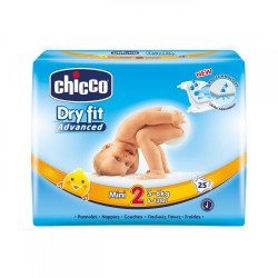 Chicco Scutece Dry Fit Mini Nr 2 (3-6 kg) 25 buc